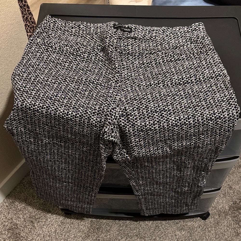 Hilary Radley Black and White Textured Pants